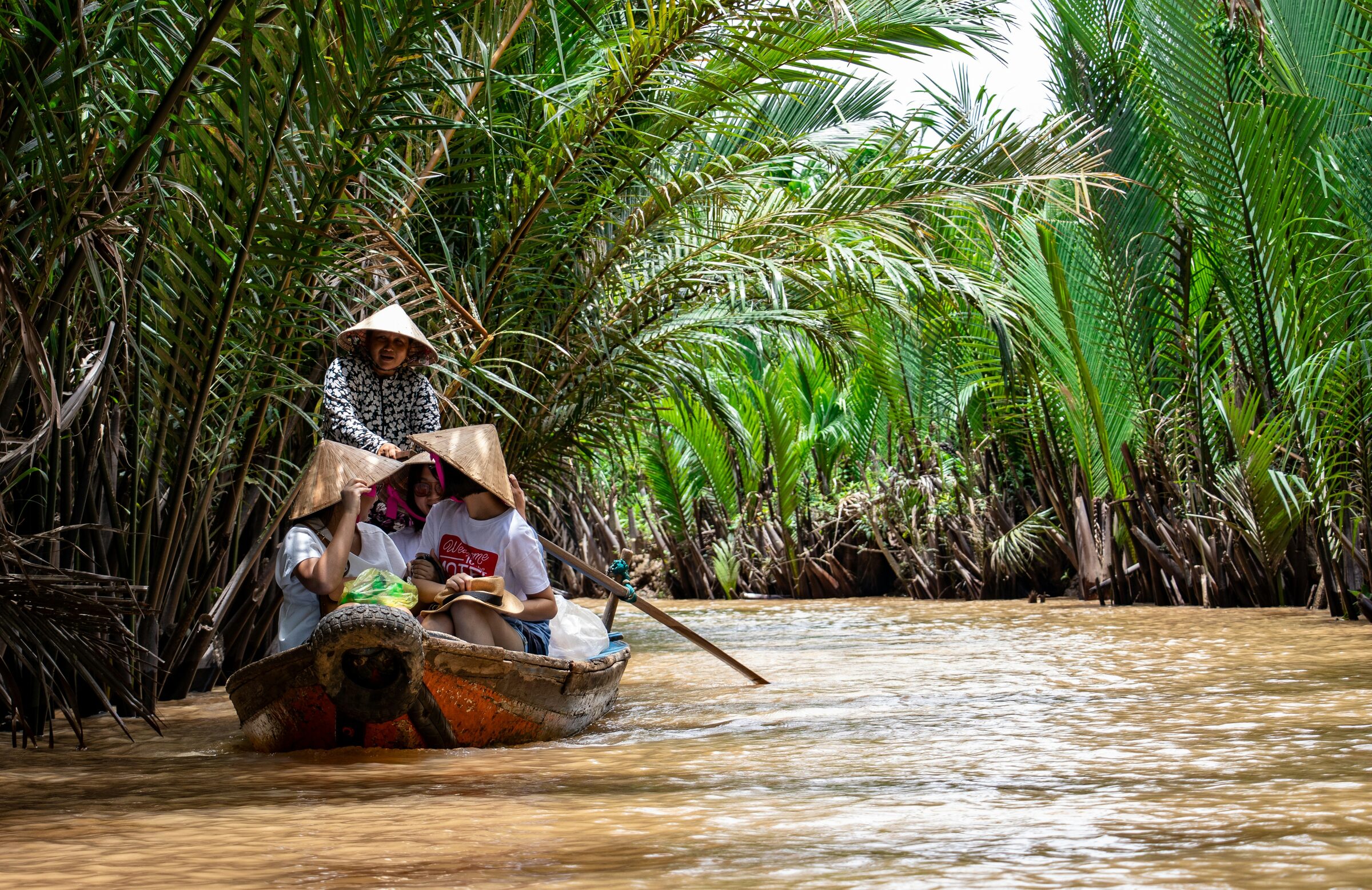 The Mekong River at first light, Cambodia and Vietnam